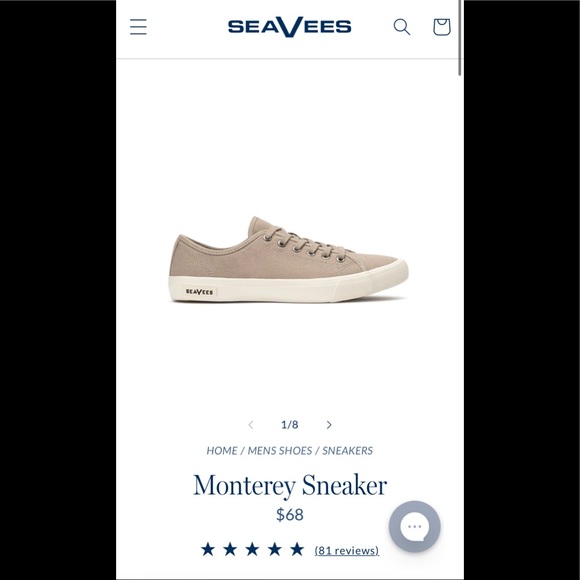 SeaVees Mens 11.5 Monterey Seafarer Sneaker - Picture 2 of 10